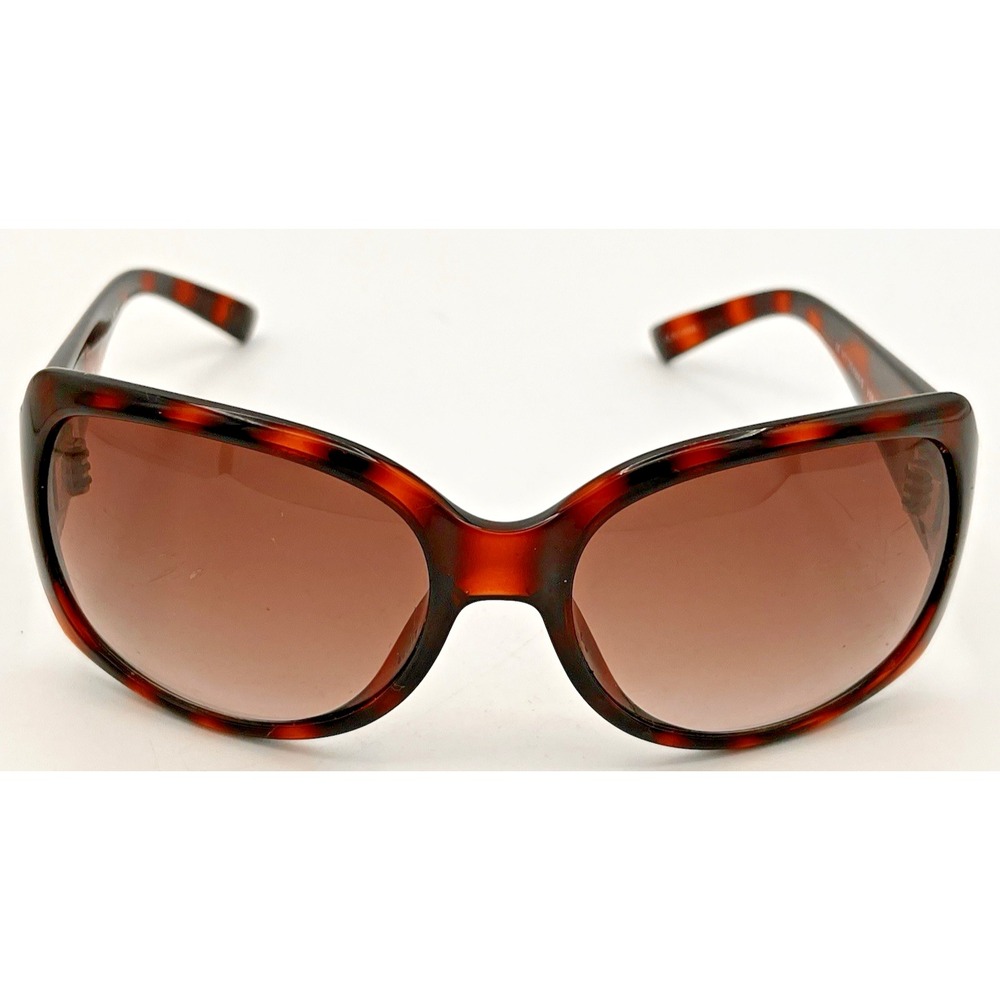Juicy Couture No Drama Sunglasses Brown Tortoise Gradient Lens Gold Crown Logo